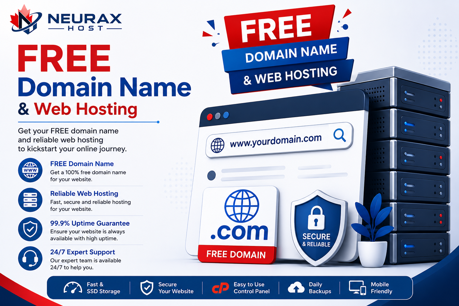 Free Domain and Web Hosting