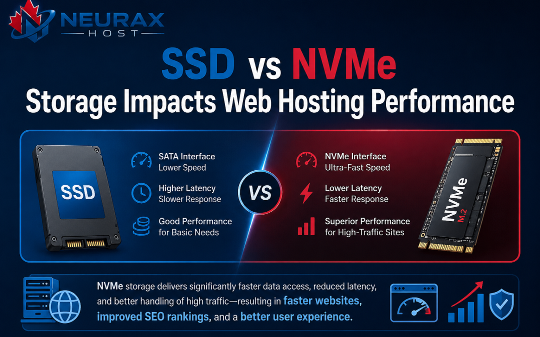 How SSD vs NVMe Storage Impacts Web Hosting Performance