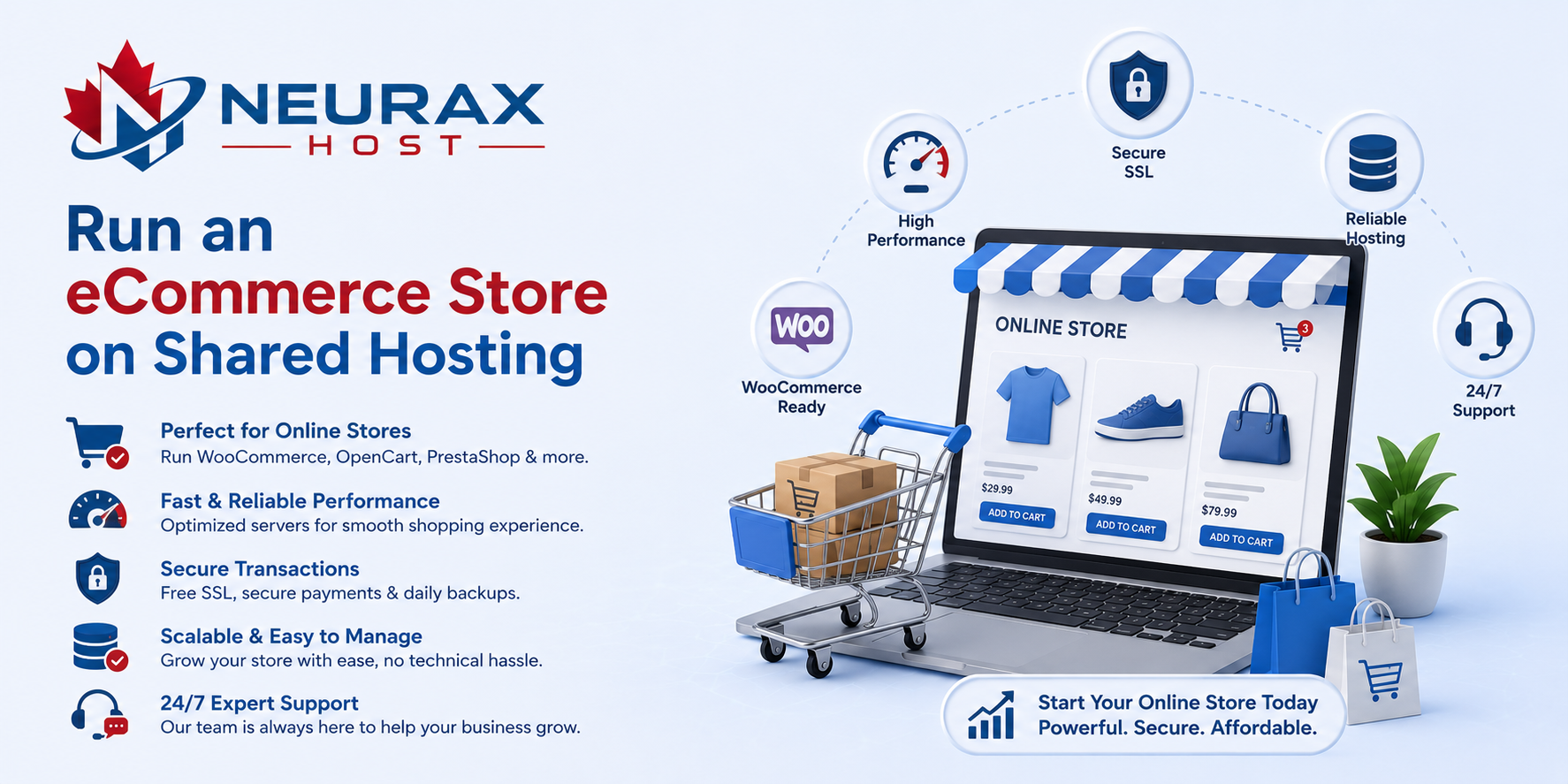 eCommerce Store on Shared Hosting